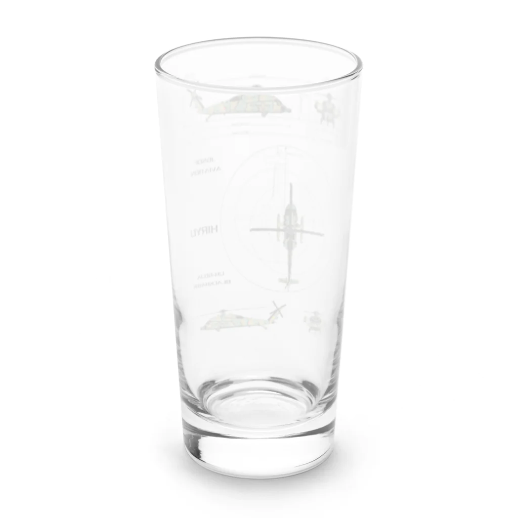 Y.T.S.D.F.Design　自衛隊関連デザインの陸上自衛隊　UH-60JA Long Sized Water Glass :back