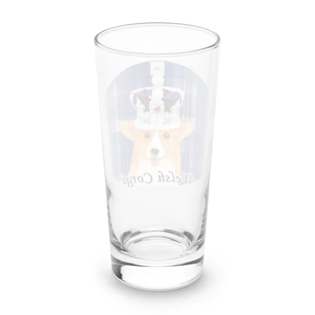 犬グッズの店しえるぶるーのロイヤルコーギー Long Sized Water Glass :back