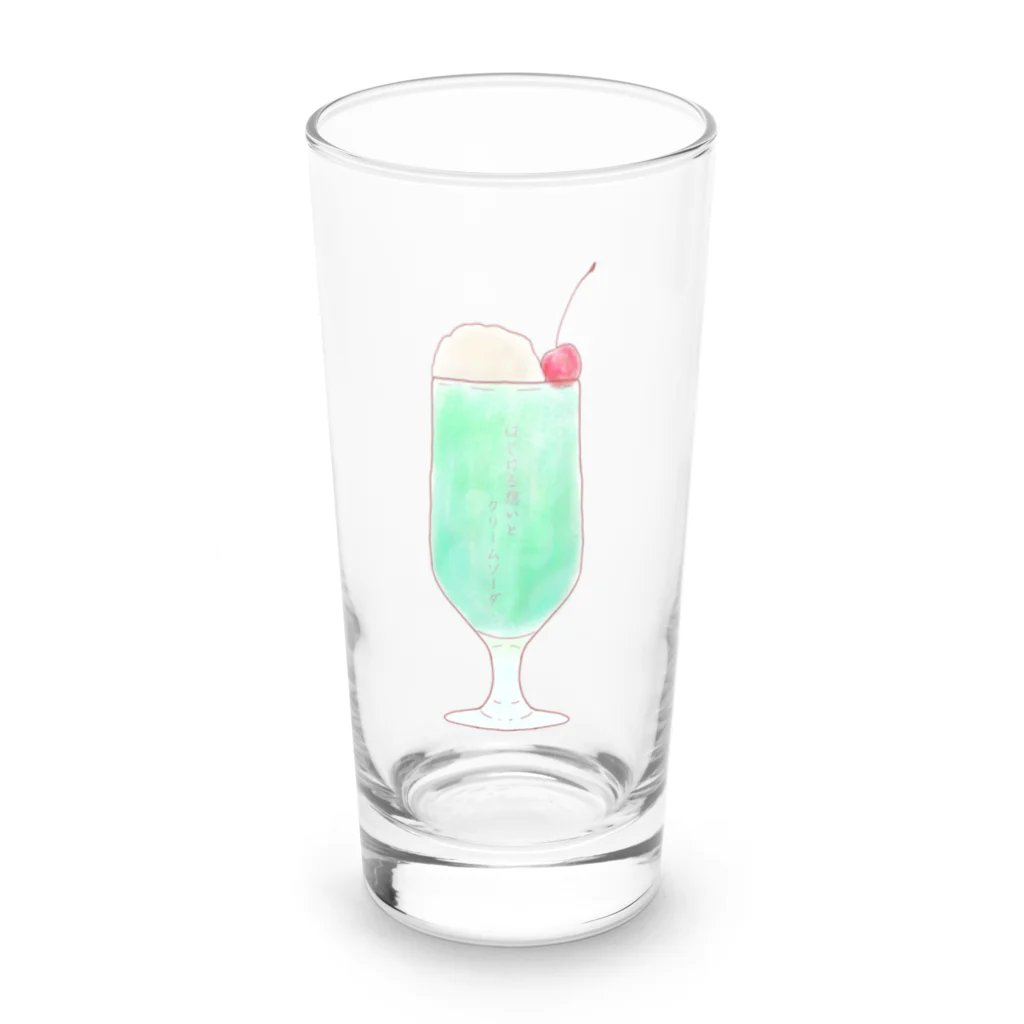 Eschscholziaのはじける想いとクリームソーダ Long Sized Water Glass :front