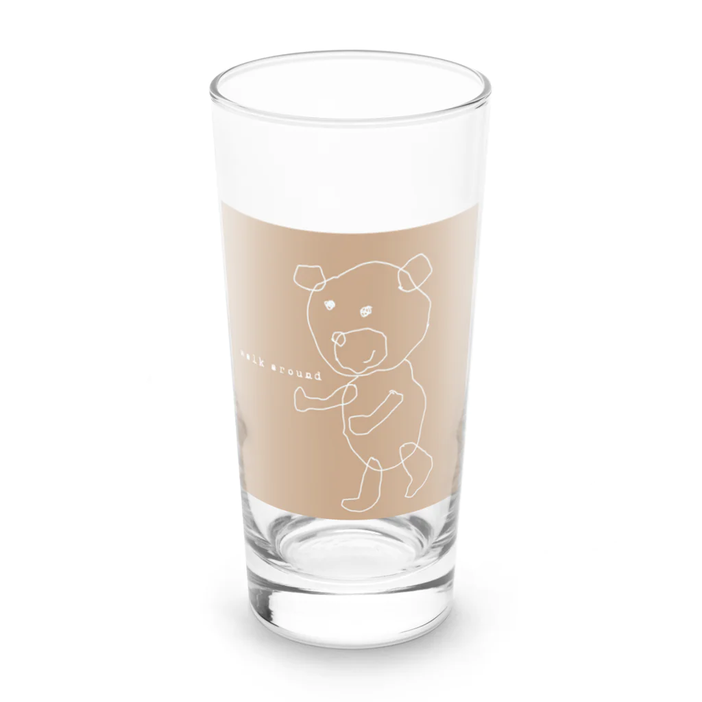 charlolのwalk around ベージュ Long Sized Water Glass :front