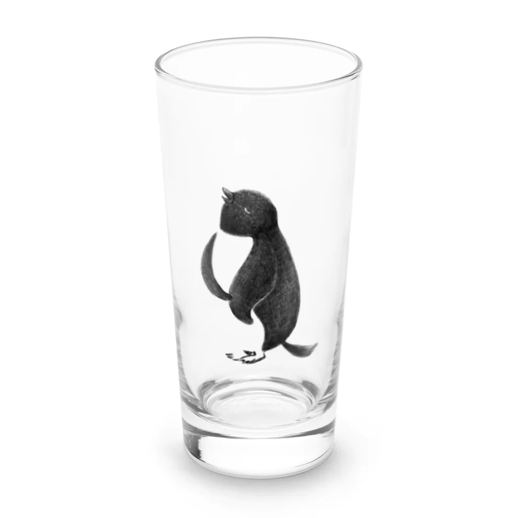 ささきせんの満腹ペンギン Long Sized Water Glass :front