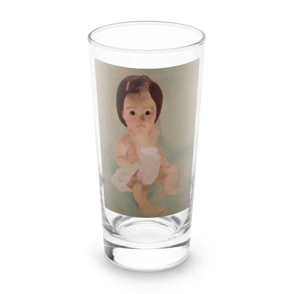 世界のおかんのベイビーちゃん Long Sized Water Glass :front