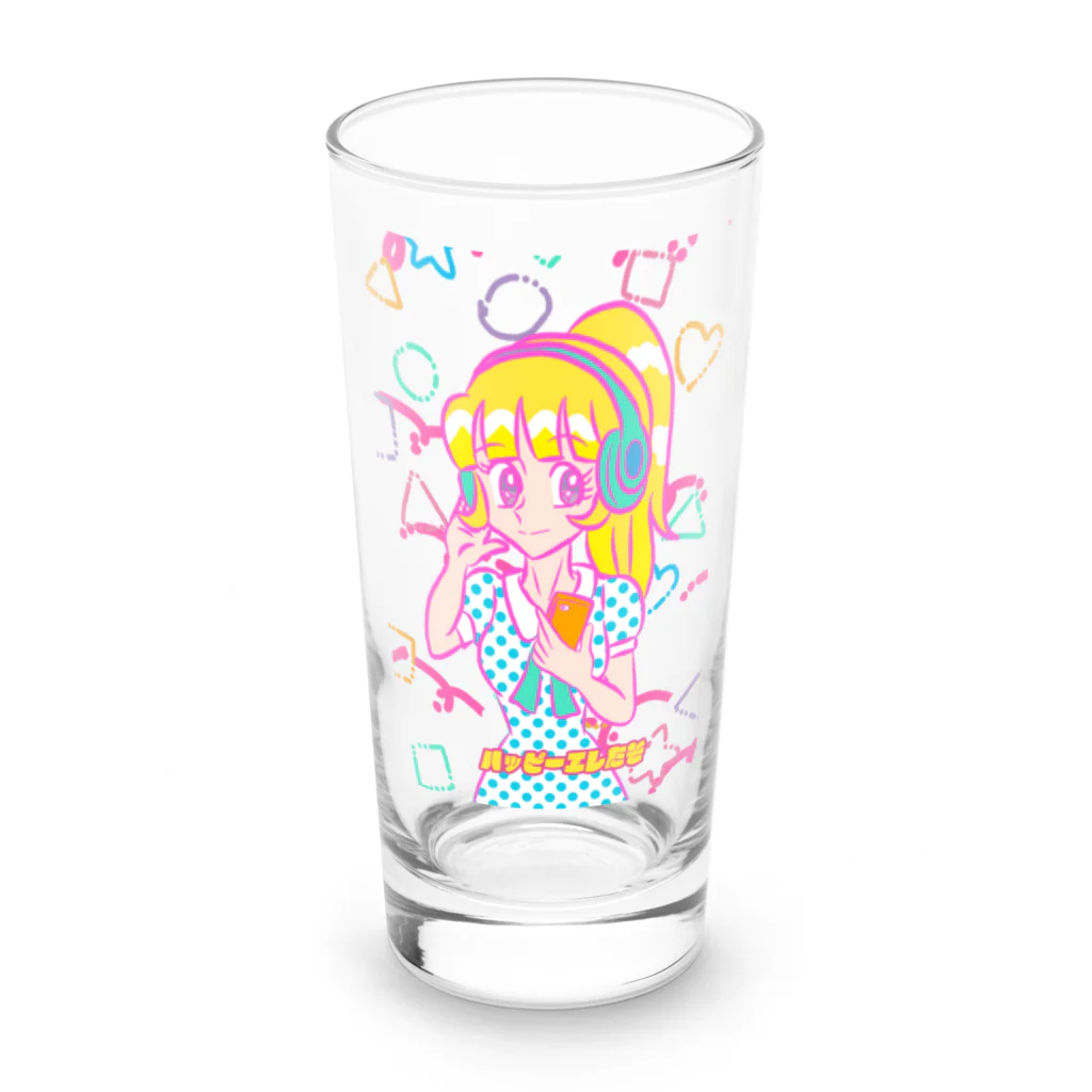 ピコアンのエレたそポニーテール Long Sized Water Glass :front