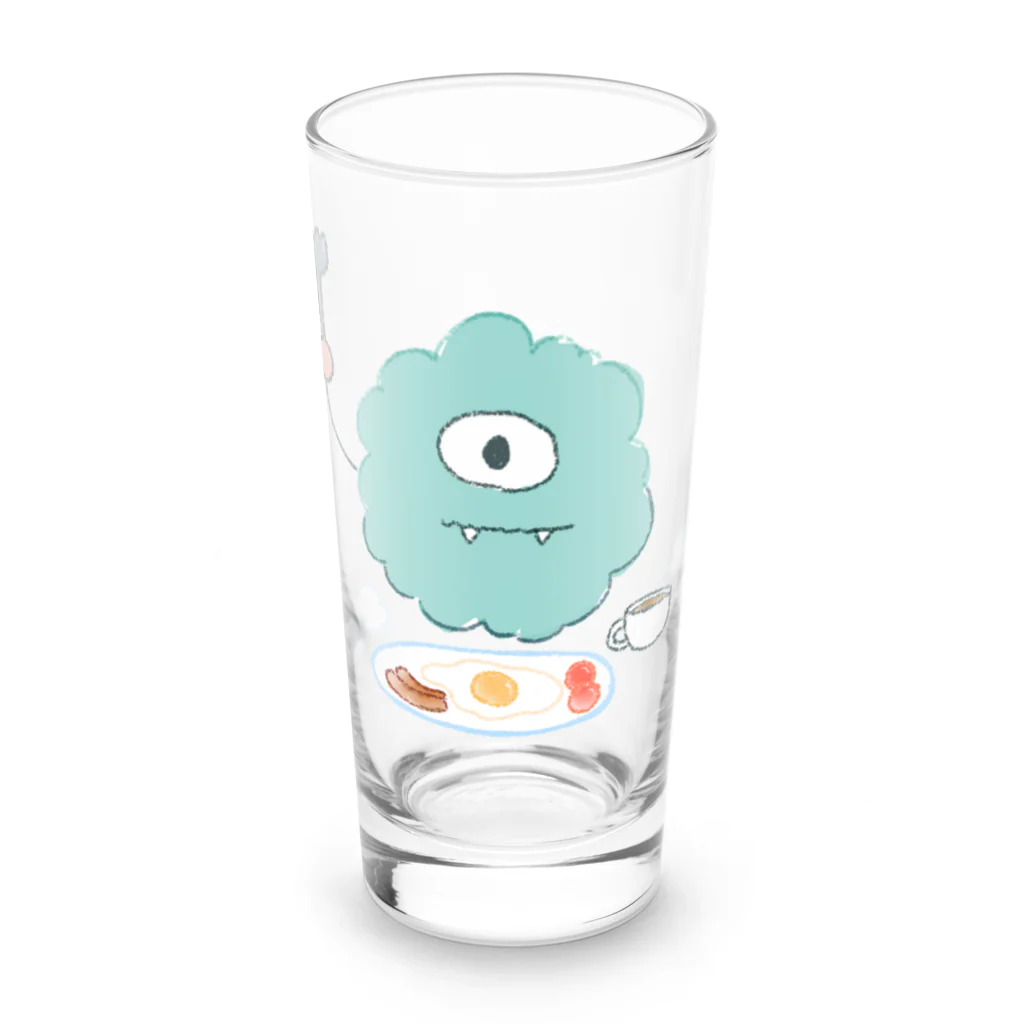 ちくわぶのていねいな暮らしをするモンスター Long Sized Water Glass :front