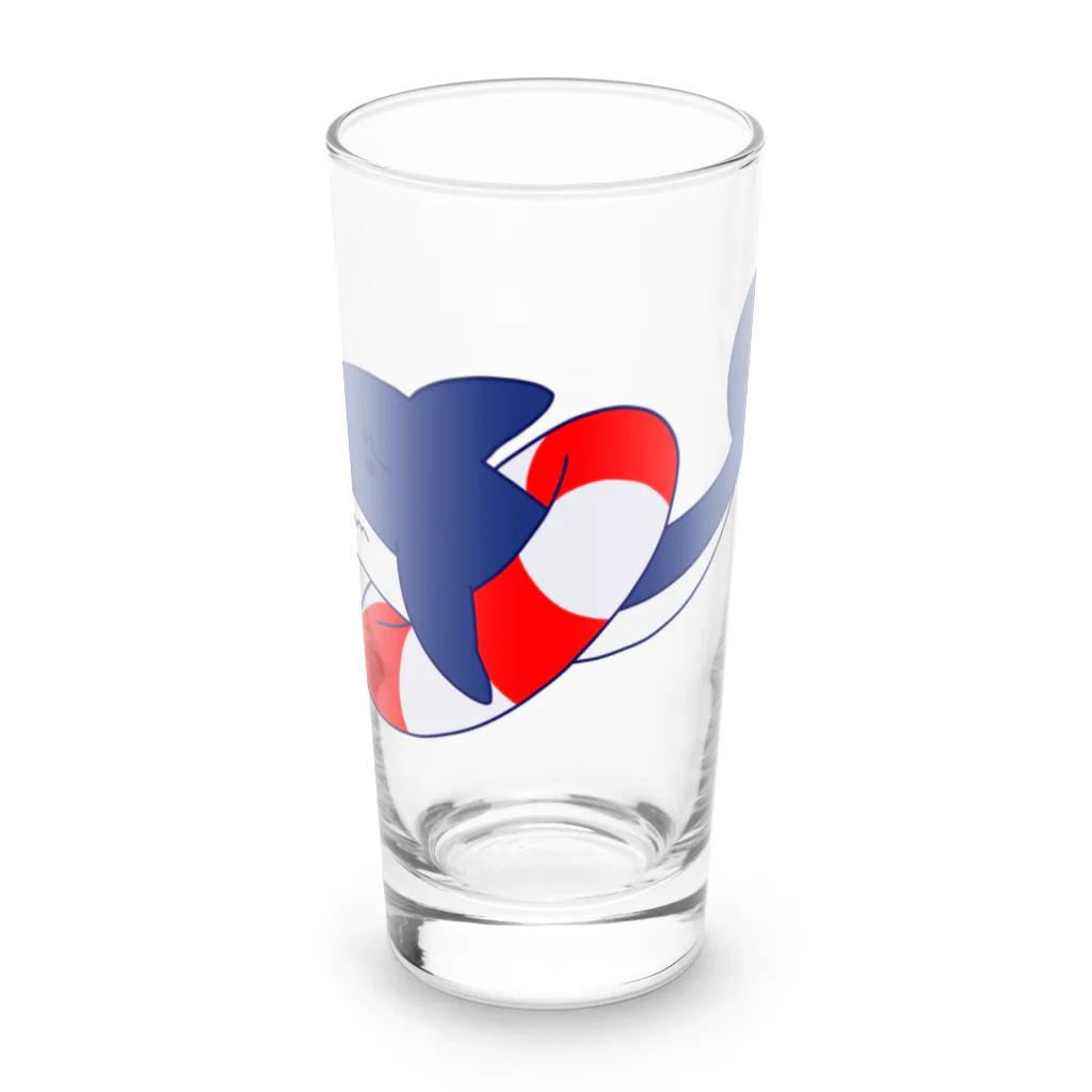 kazukiboxのサメくんは、泳げない。 Long Sized Water Glass :front