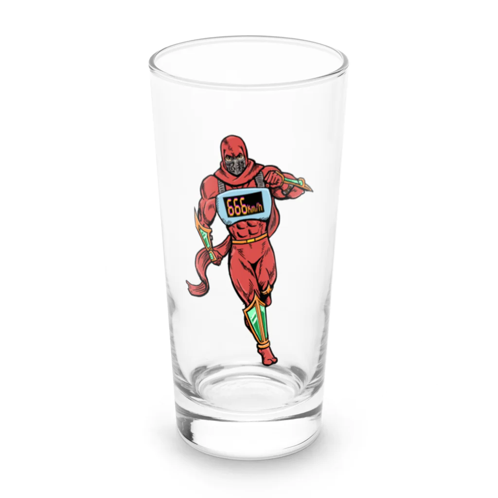 ニンジャスレイヤー公式/ダイハードテイルズのMAGURO NINJASLAYER Long Sized Water Glass :front