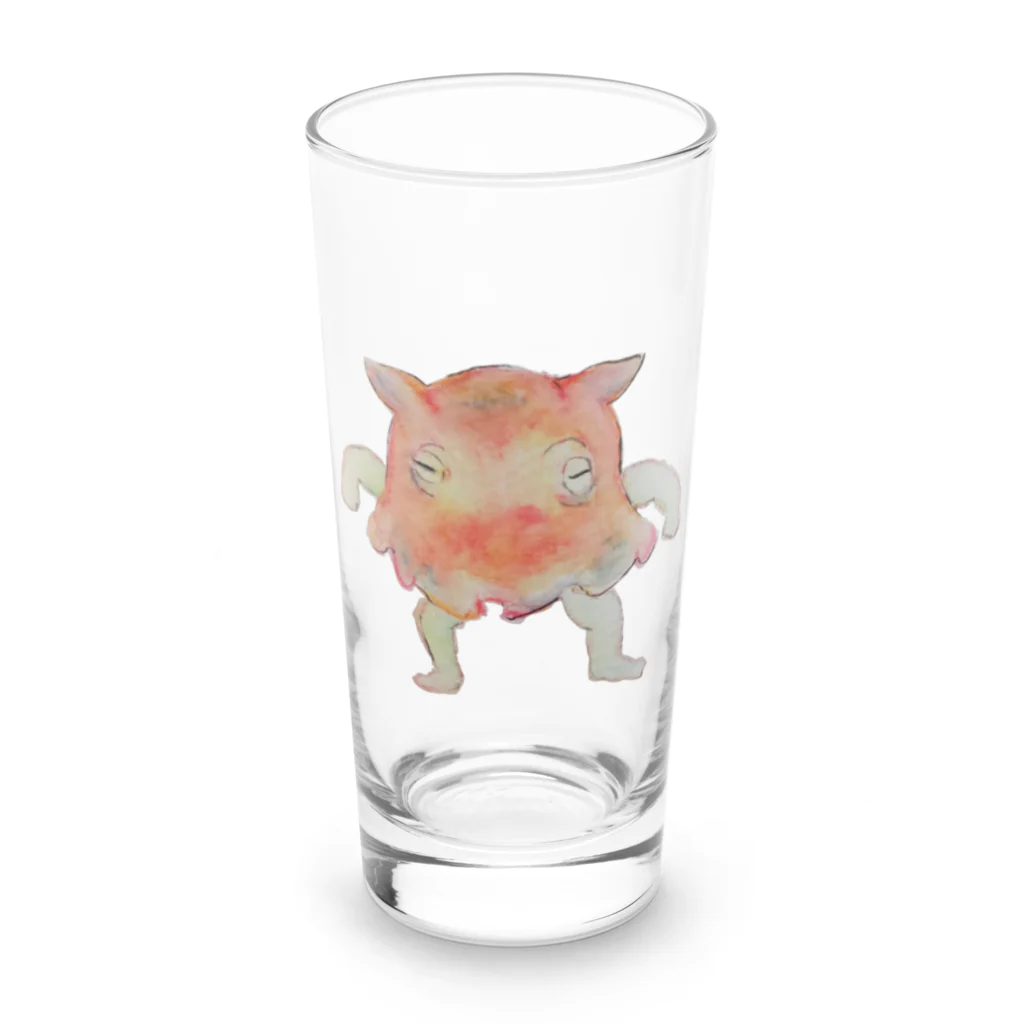 ウオウオマーケット🐟🐟🐟のメンダコちゃん Long Sized Water Glass :front