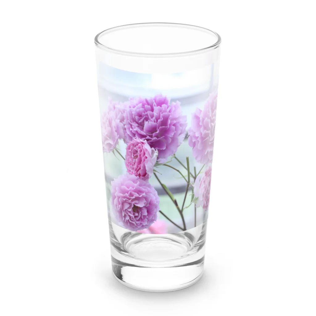 虚空の蔵雑貨店の紫の薔薇 Long Sized Water Glass :front