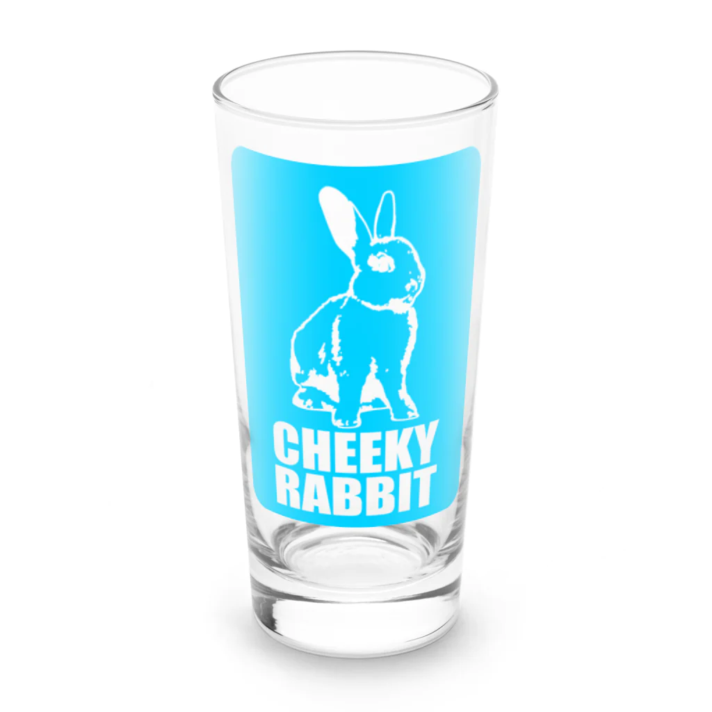 CHEEKY RABBITのCR003_CheekyRabbit_blue Long Sized Water Glass :front