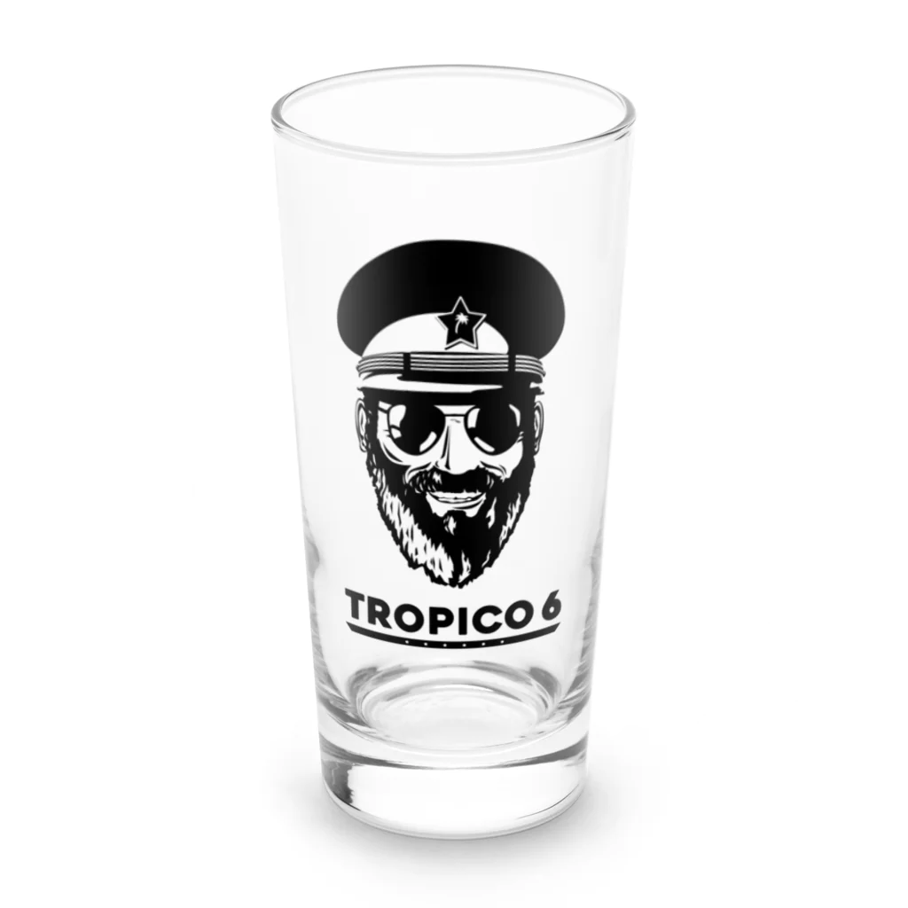 カリプソメディア【公式】ショップ  Kalypso Media Japanのトロピコ6 プレジデンテ【黒デザイン】 Tropico6 Presidente (black) Long Sized Water Glass :front