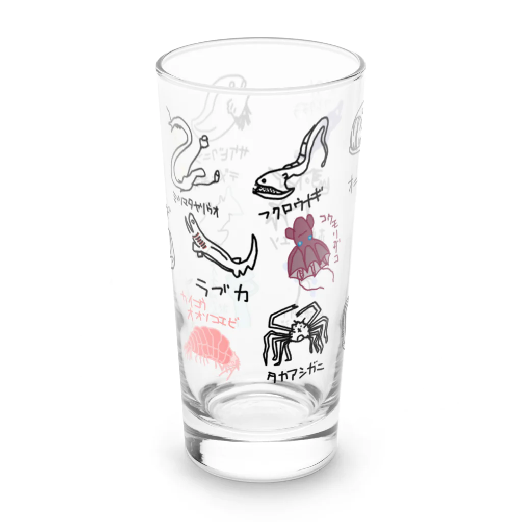 いきものや　のの（別館）のみんな深海生物 Long Sized Water Glass :front