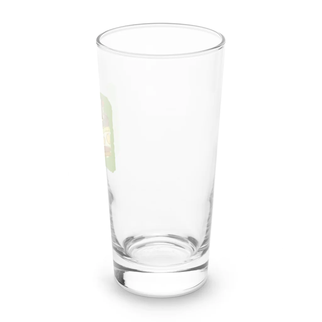 Chill`s Factoryのモンブランケーキ 文鳥 Long Sized Water Glass :front