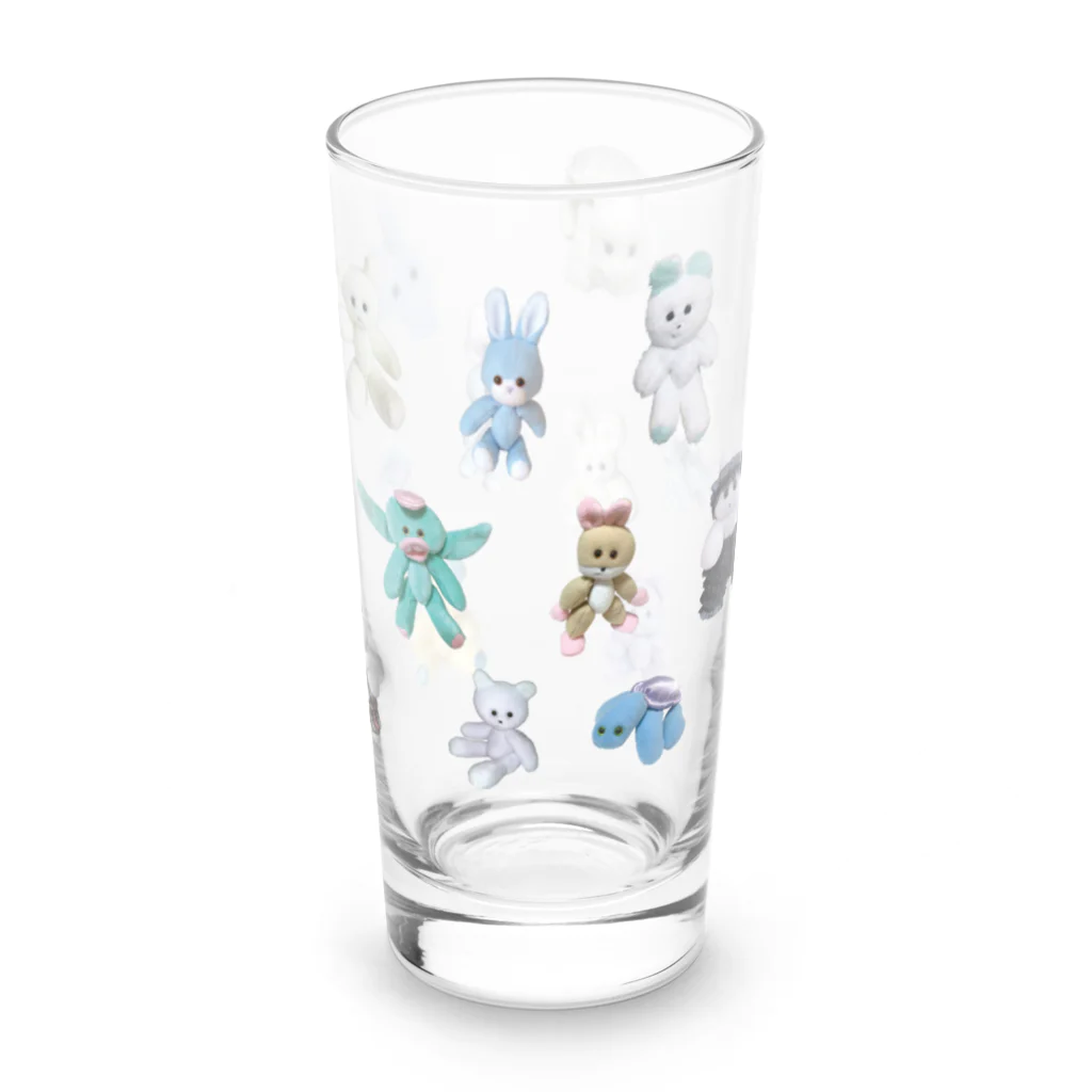 くまきちショップやさんのクマキチファミリー Long Sized Water Glass :front