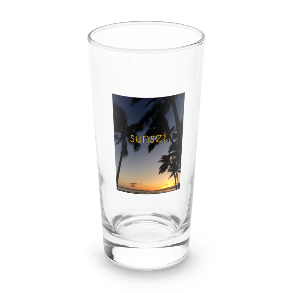 bloomingのsunset Long Sized Water Glass :front
