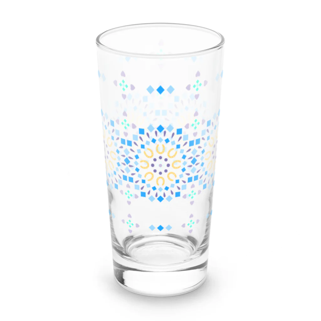 モノツクルヒト　Fuku～ふく～のモロッカン風蹄鉄模様 Long Sized Water Glass :front