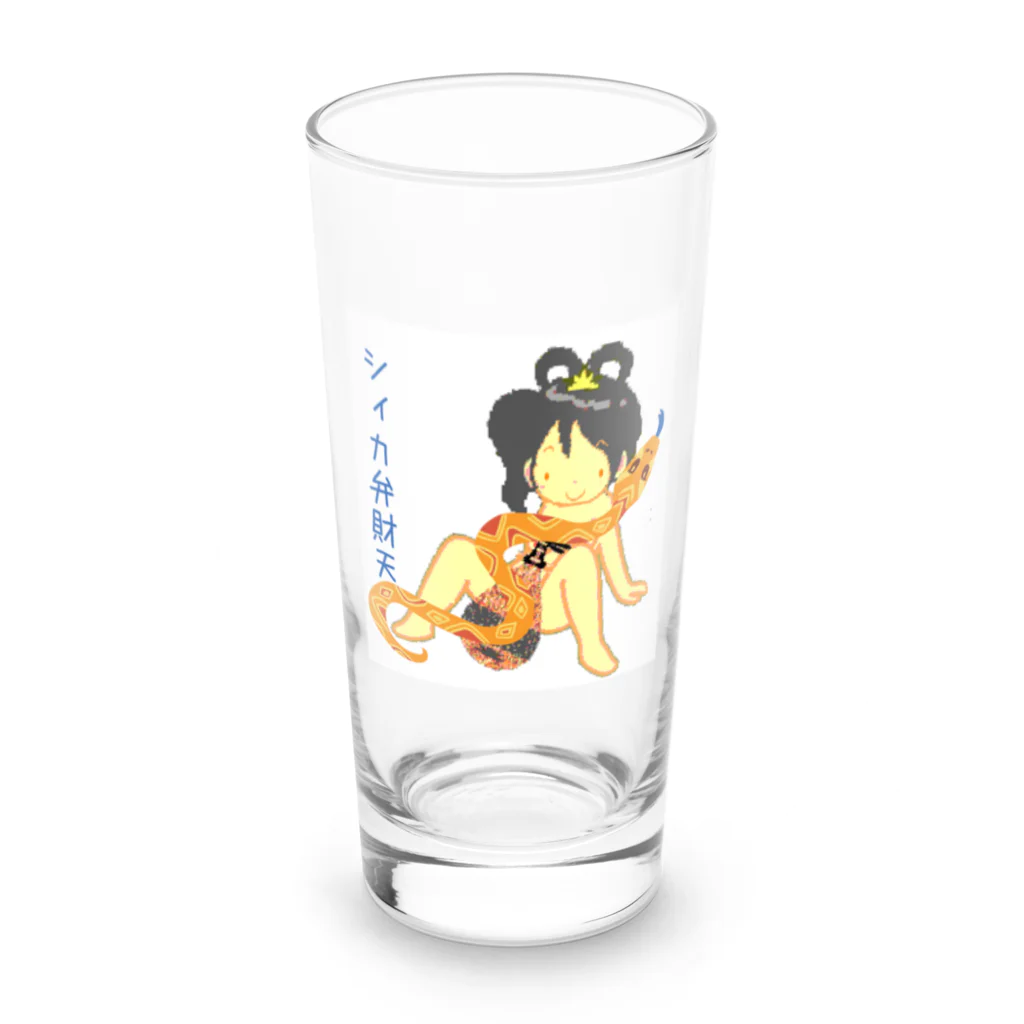 NAWOMIDOU なをみ堂出版　シィカちゃんSUZURI'S SHOPのシィカ弁財天化身蛇神(修正版) Long Sized Water Glass :front