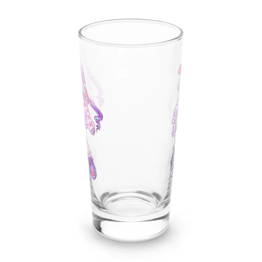 モナ子のゆめかわねこねこストリート Long Sized Water Glass :front