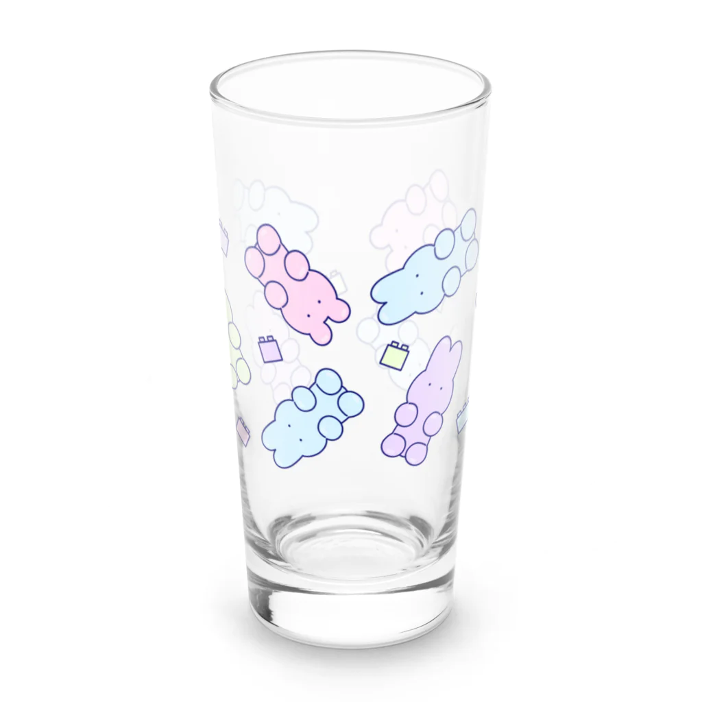 soratoの グミたち/パステル Long Sized Water Glass :front