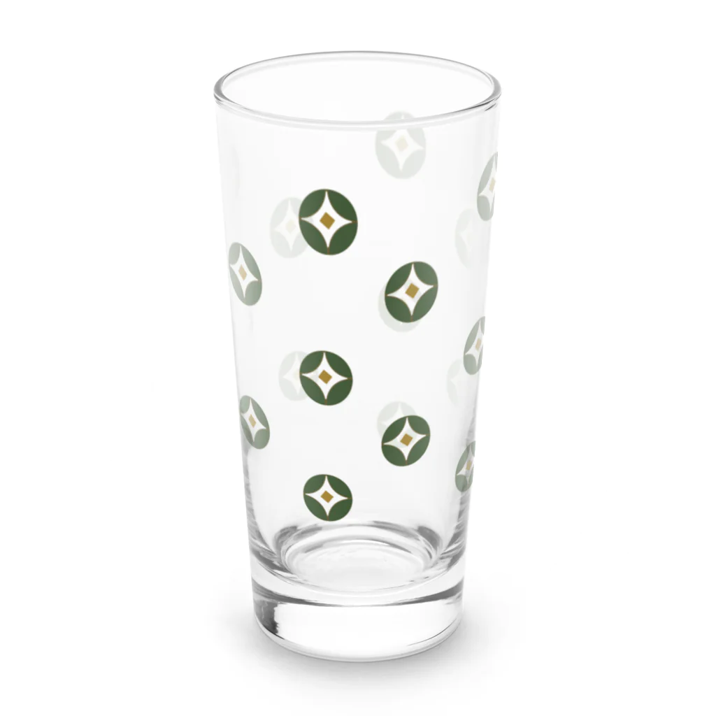 neboworksのあさがお（いっぱい・緑） Long Sized Water Glass :front