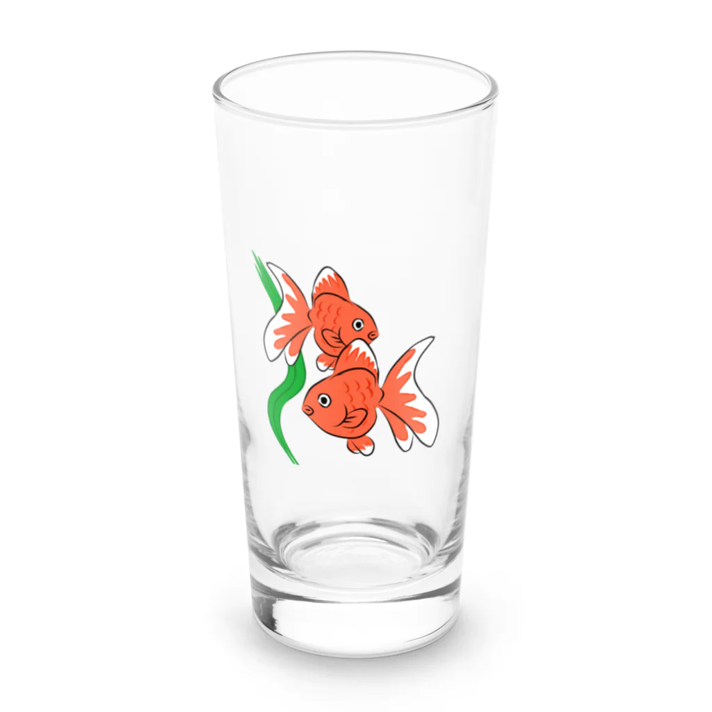 志那竹ヴィンテージの金魚ロンググラス Long Sized Water Glass :front