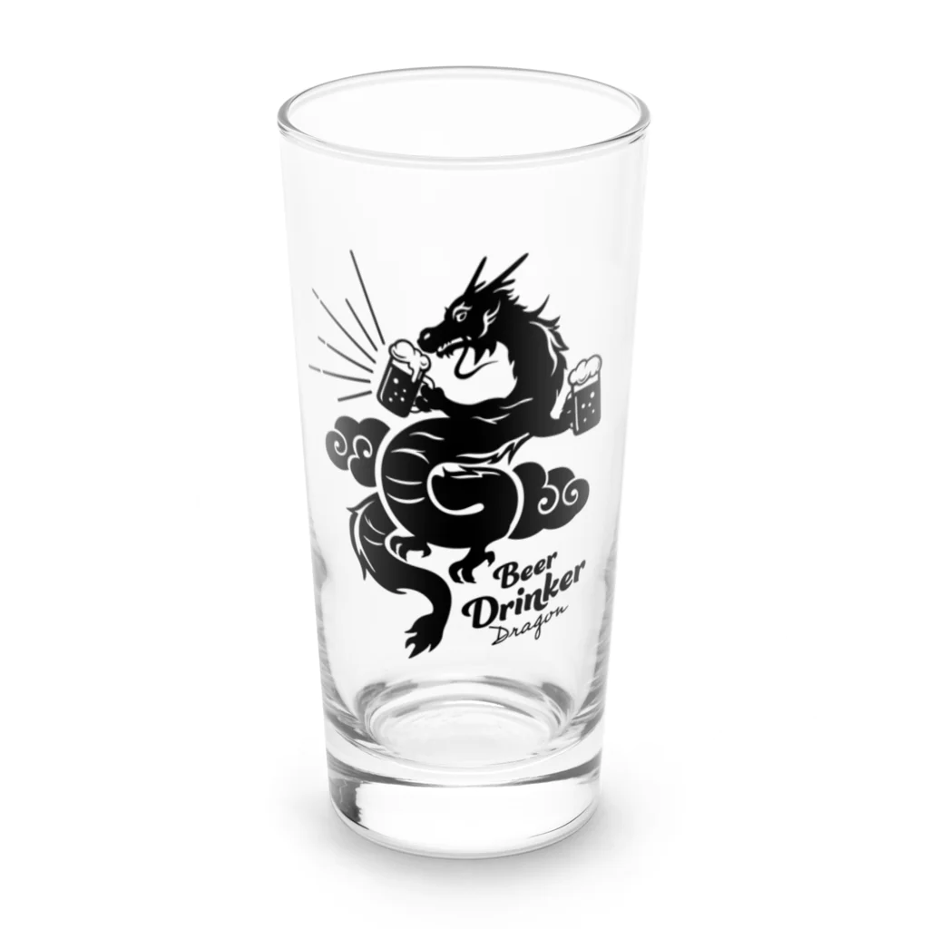 kocoon（コクーン）のビール好きのドラゴン Long Sized Water Glass :front