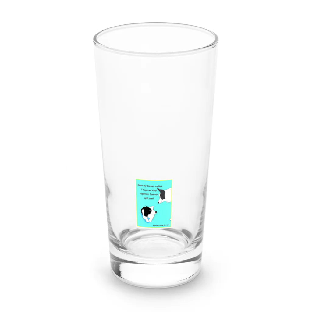 Bordercollie StreetのBorder Collie 89 Long Sized Water Glass :front