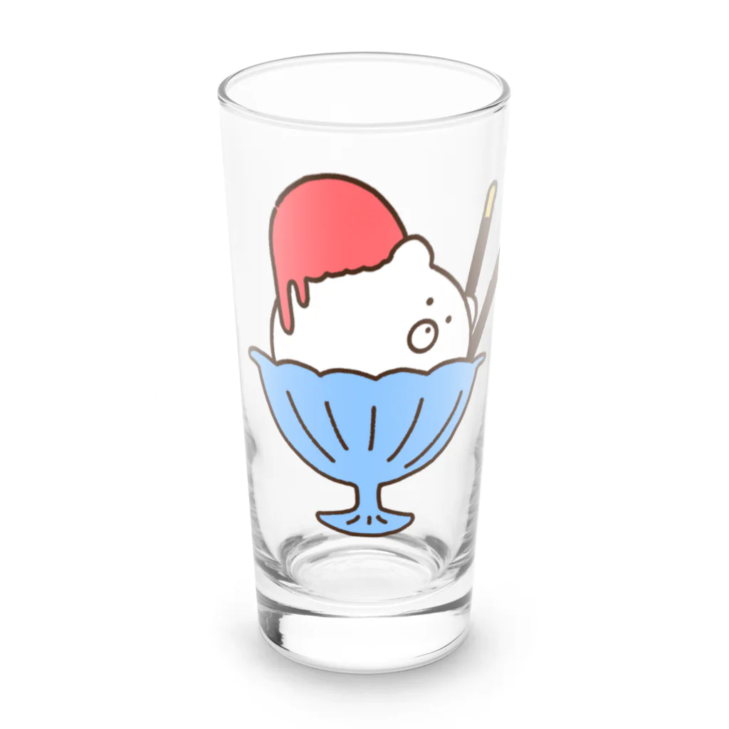 春うららのひんやり白くまアイス Long Sized Water Glass :front