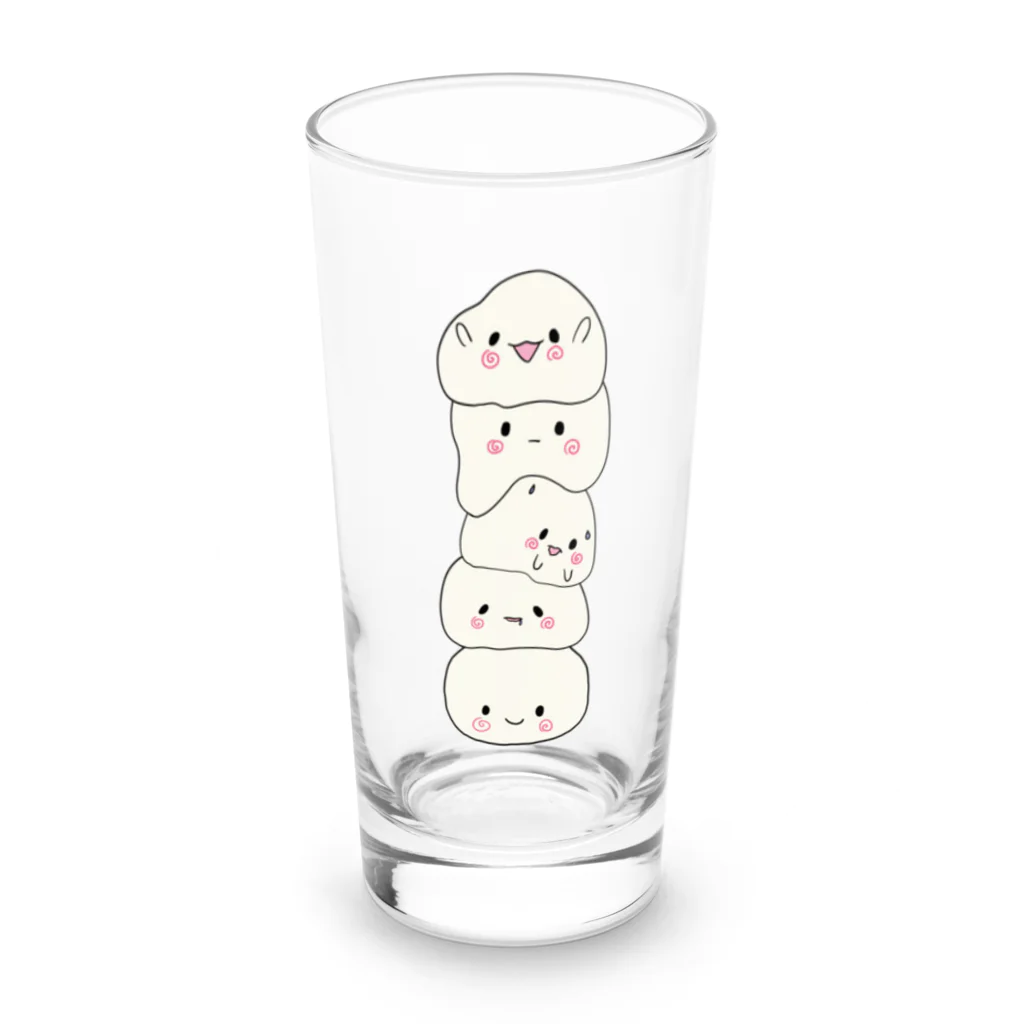 Ahhoのトーテムポールつむつむもちまるくん Long Sized Water Glass :front