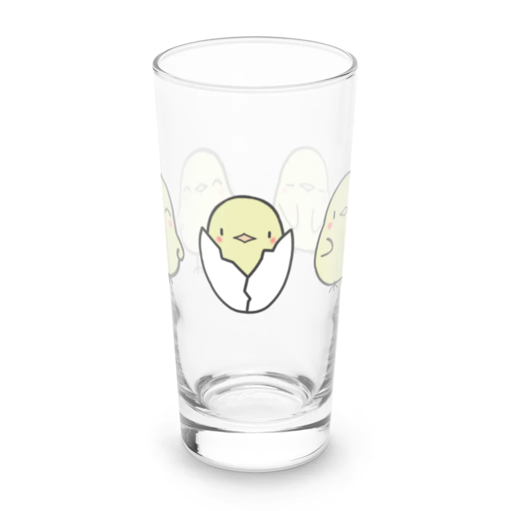 にゃんたまごのひよこの仲間 Long Sized Water Glass :front