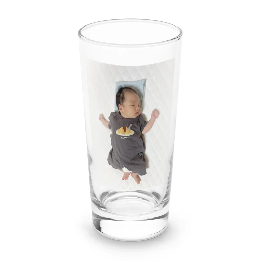 K_TaTaMiのオムライスあおちゃん Long Sized Water Glass :front