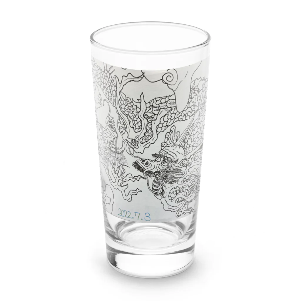 エド・ワード【江戸鉾の愛殿原】。の双龍 Long Sized Water Glass :front