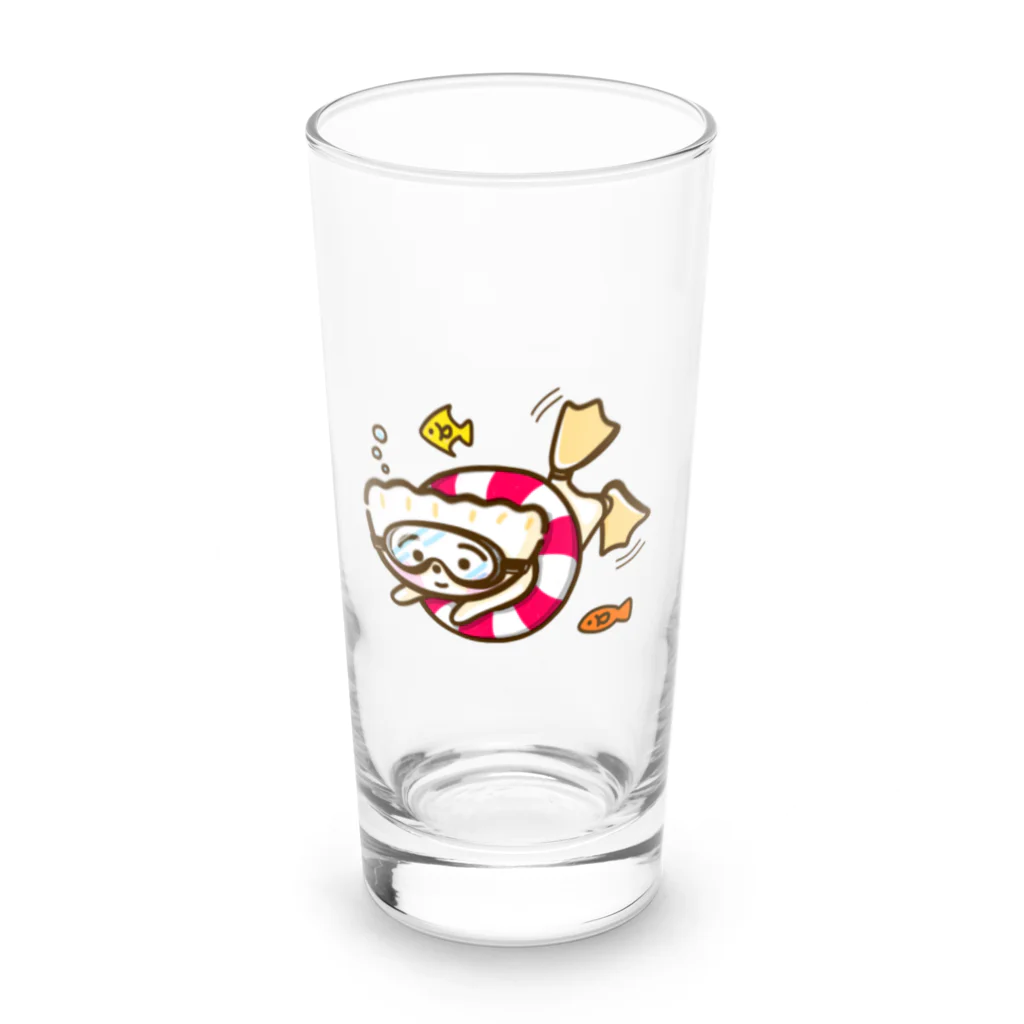 🌈キクチンのおみせやさん🌈のぎょーざわくん・海 Long Sized Water Glass :front