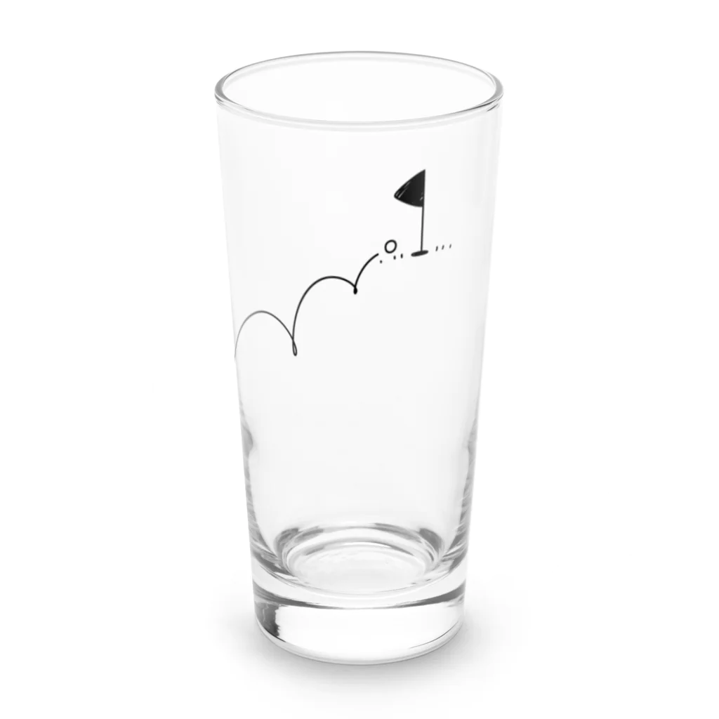 イラスト MONYAAT のバックプリント カップイン ゴルフTシャツ Long Sized Water Glass :front