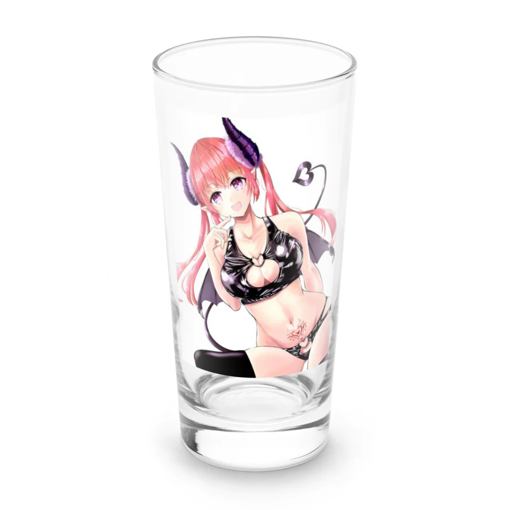 ✟sorairomiran✟のめんへらサキュバスちゃん Long Sized Water Glass :front