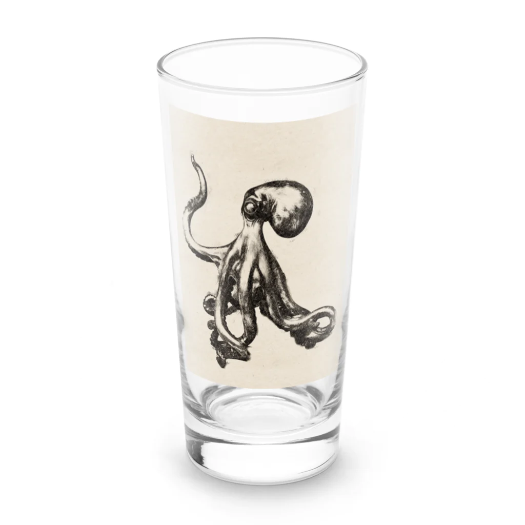 tacotaco8のタコ×unknown Long Sized Water Glass :front