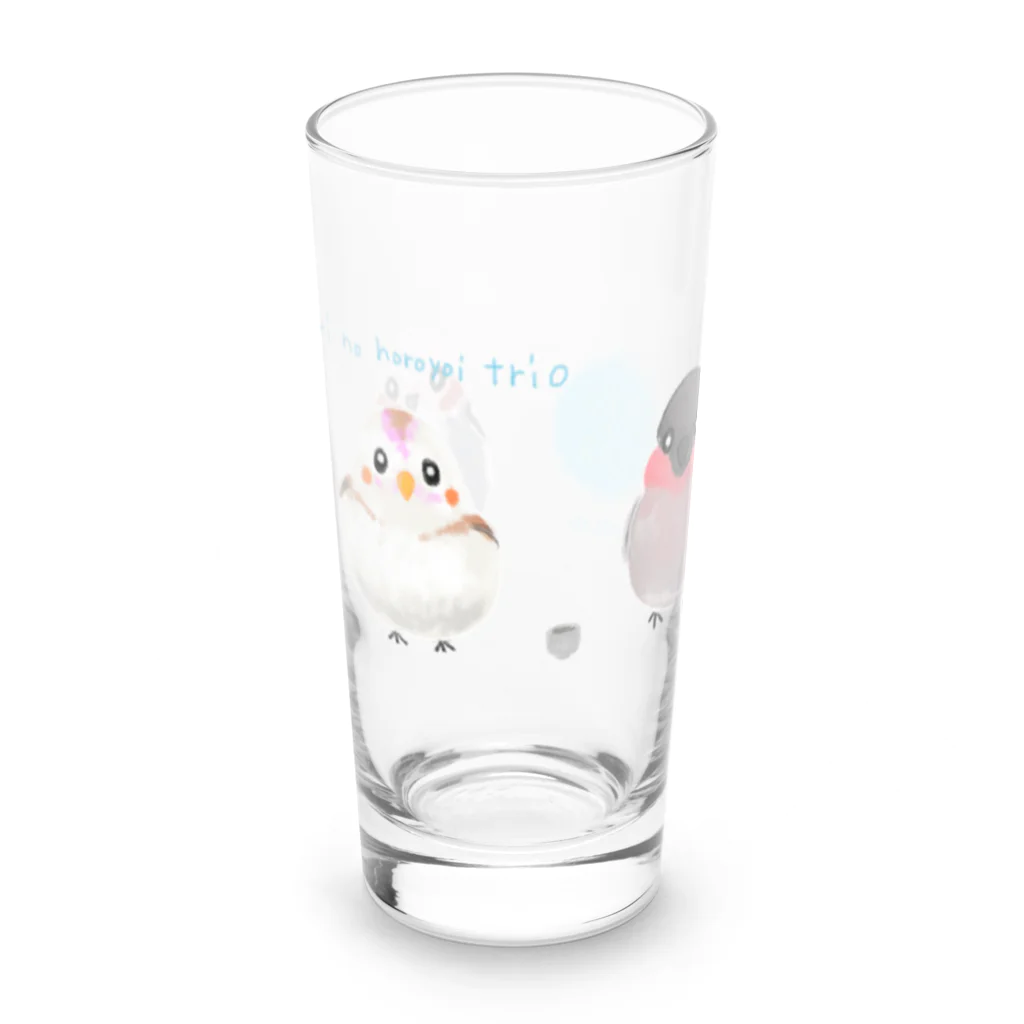 スタジオアイルのトリのほろよいトリオ Long Sized Water Glass :front