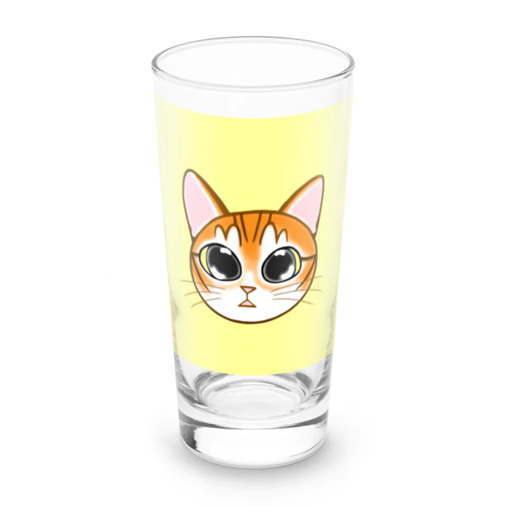 キリン子のコタにゃ(黄) Long Sized Water Glass :front