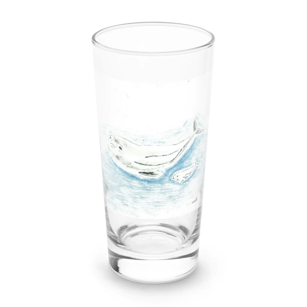 Shinya🐾の『おひさま工房』のいのちが還る場所(square) Long Sized Water Glass :front