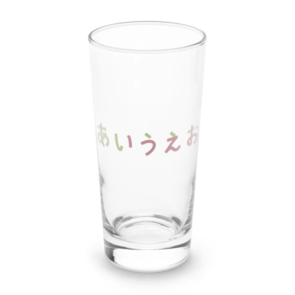 まっちゃのらくがきのひらがなコップ Long Sized Water Glass :front