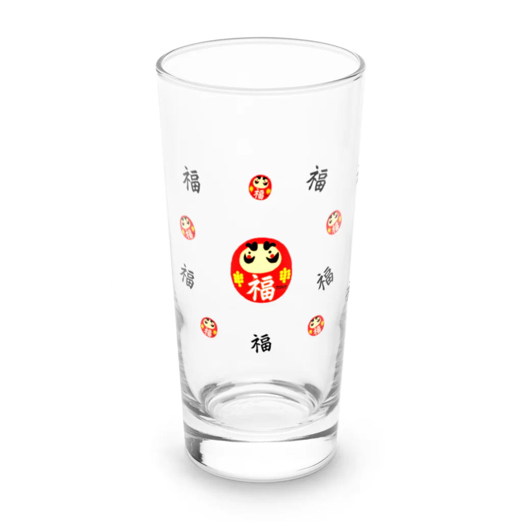 darumasan_coronのだるまさんころん～福グッズ Long Sized Water Glass :front