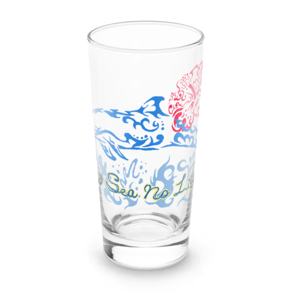 Hiromi🎨のDolphin Summer Vacation Long Sized Water Glass :front