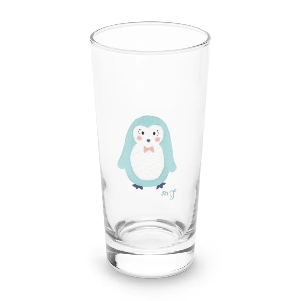 たにざきまほ/Maho Tanizakiのやさしいペンギン Long Sized Water Glass :front