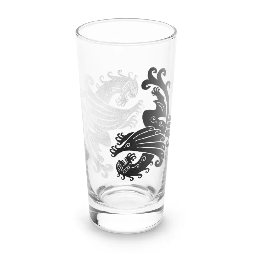 miyaoikumiの羽人　陰陽紋風 Long Sized Water Glass :front