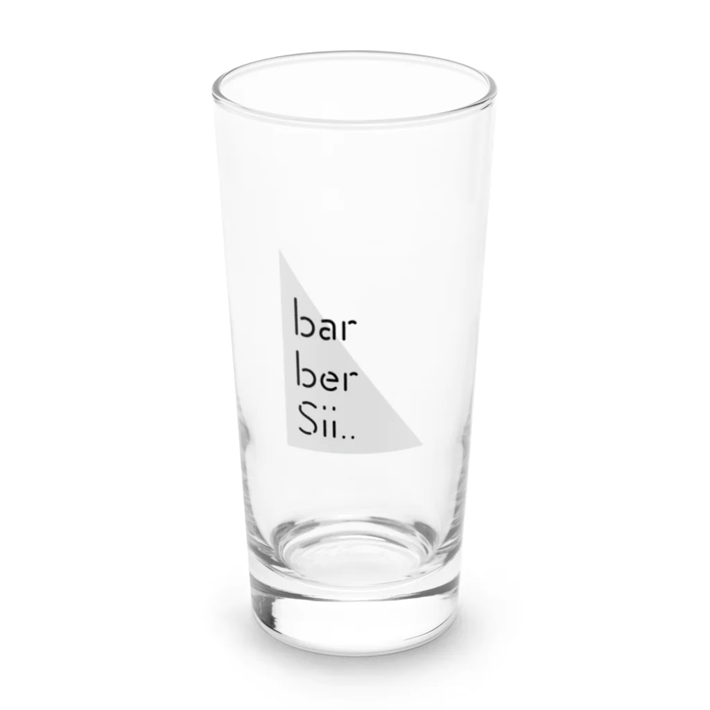 バーバーシーの三角ロゴ　グレー Long Sized Water Glass :front