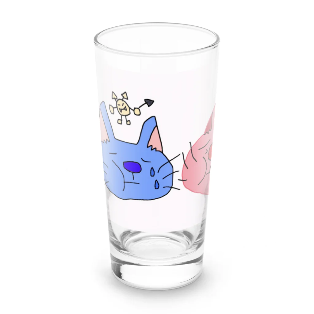 ほっこりの虫歯ニャン2 Long Sized Water Glass :front