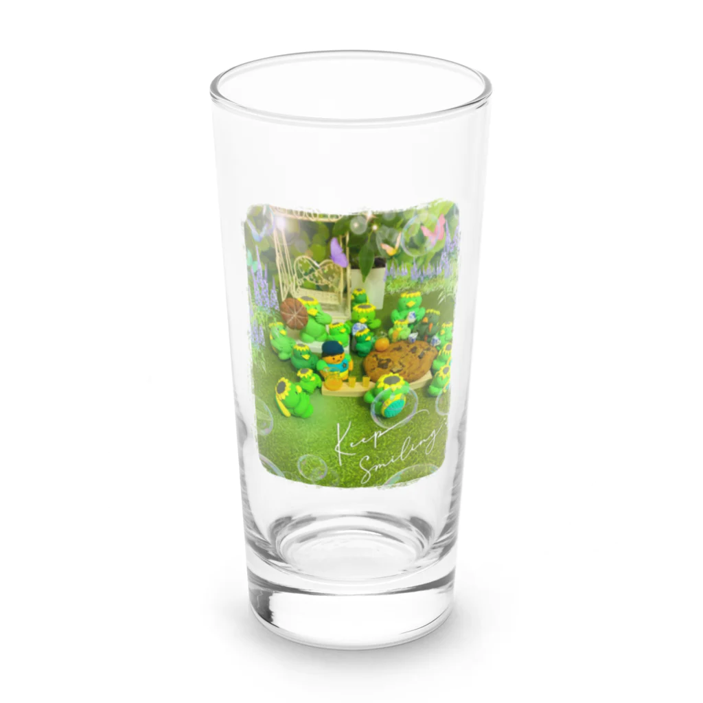 ☆あゆ ころ たろの☆ ハッピーライフのカッパラダイスのお茶タイム Long Sized Water Glass :front