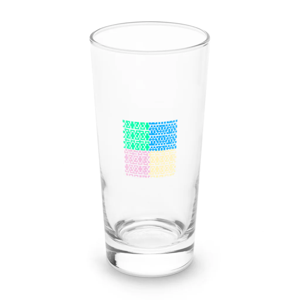 neboworksのなんか読み取れそうなシカク Long Sized Water Glass :front