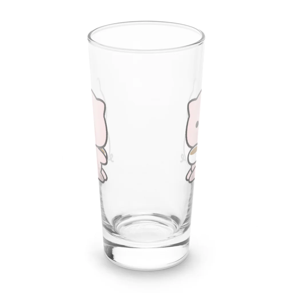 DECORのもっちり！敬語のぶたさん　ティータイムver. Long Sized Water Glass :front