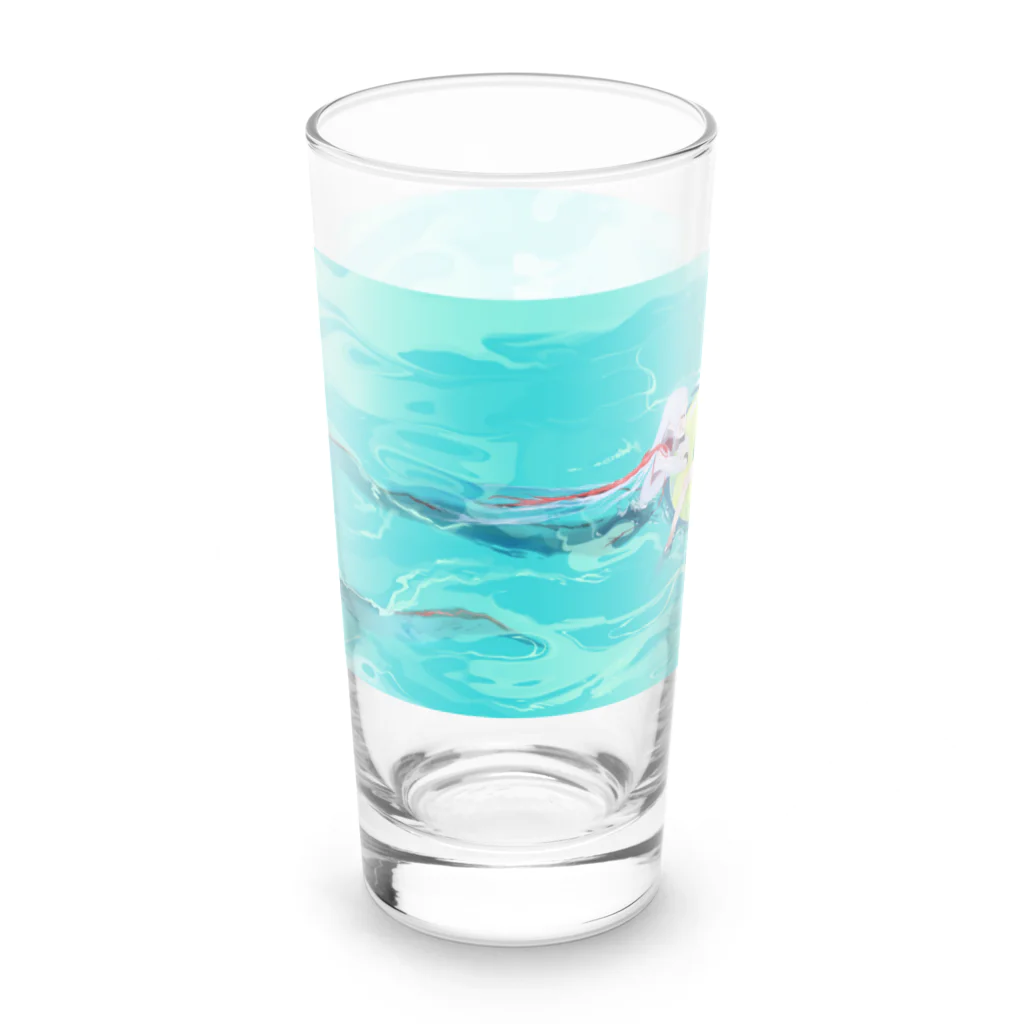 UmiUchiの人魚と少女 Long Sized Water Glass :front