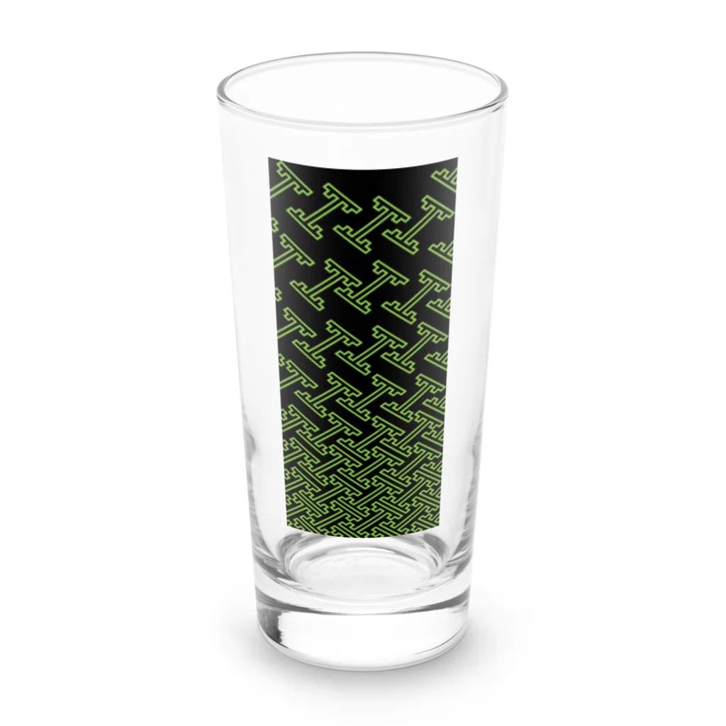 bonnylochの紗綾型_LightGreen Long Sized Water Glass :front